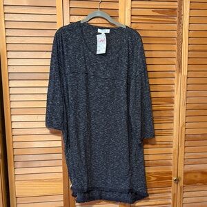 Umgee Heathered Gray Tunic Top